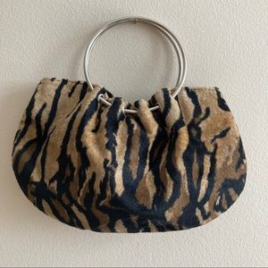 Zebra print mini bag/clutch